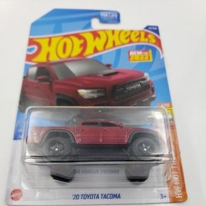 HOT WHEELS RED 2022 #72 2020 20 TOYOTA TACOMA 4X4 PICK UP TRUCK